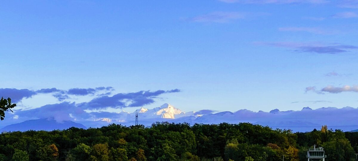 Mont Blanc visto desde Bois Durand et Perdriaux