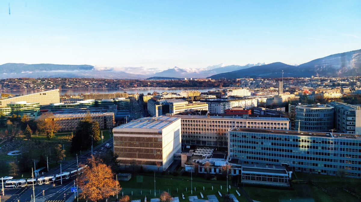 Vista desde el 13º piso de la OMPI